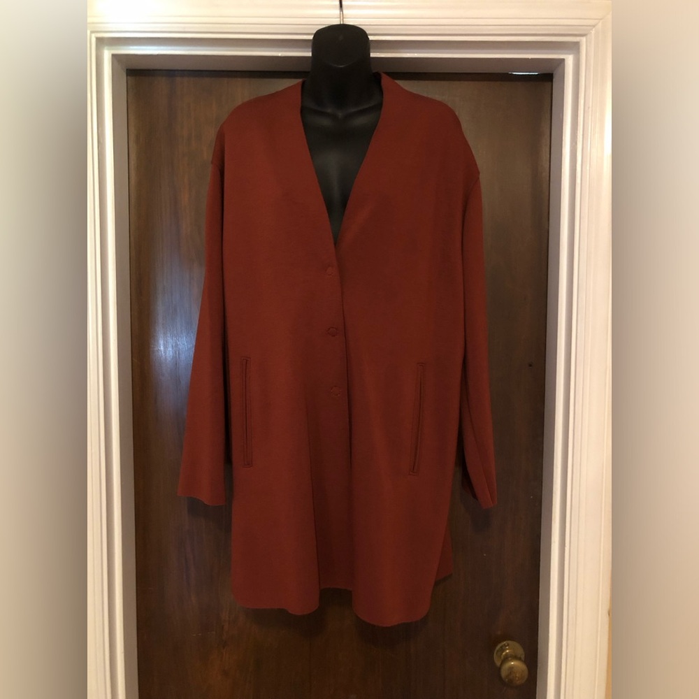 Elegant Rust Women's Coat